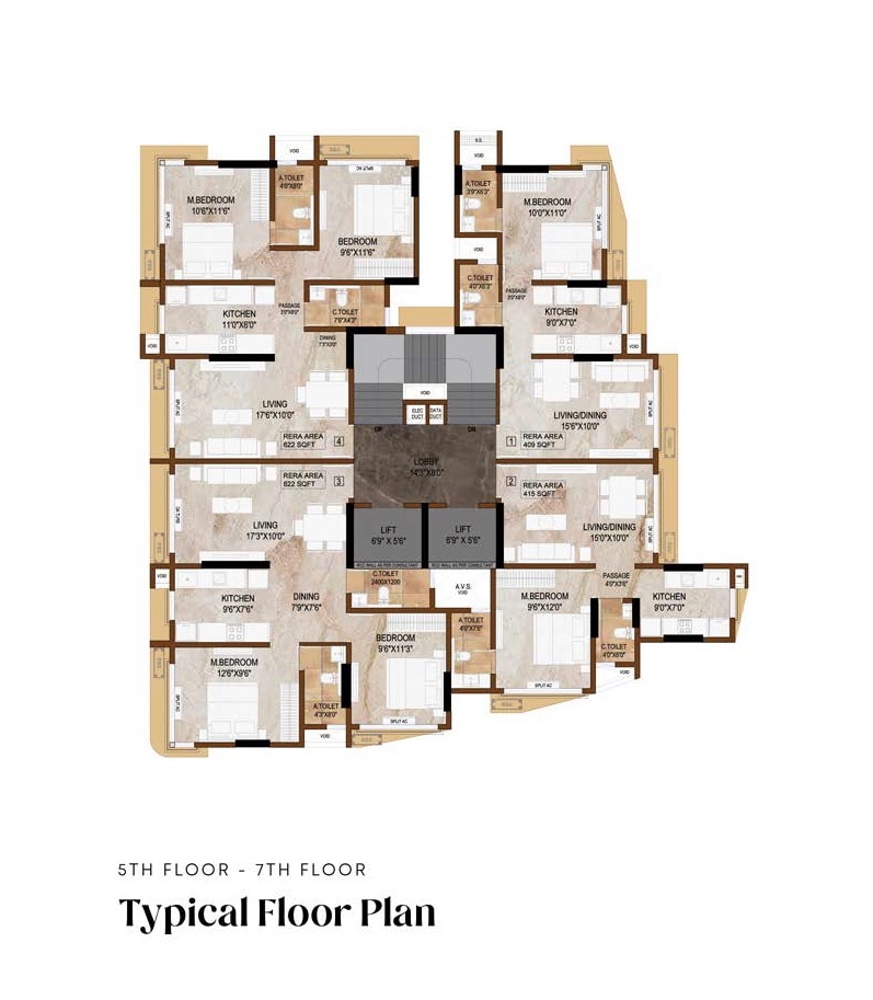 Daiwik One Floor Plans