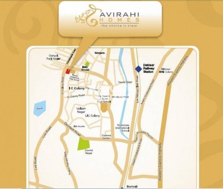 Dattani Avirahi Homes Building 3 Location Image