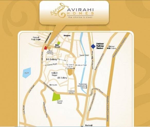 Dattani Avirahi Homes Building 3 Location Image