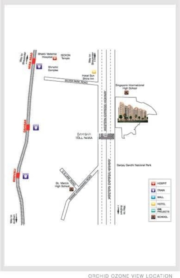 DB Realty Orchid Ozone Location Image