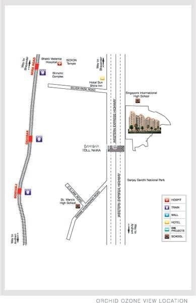 DB Realty Orchid Ozone Location Image