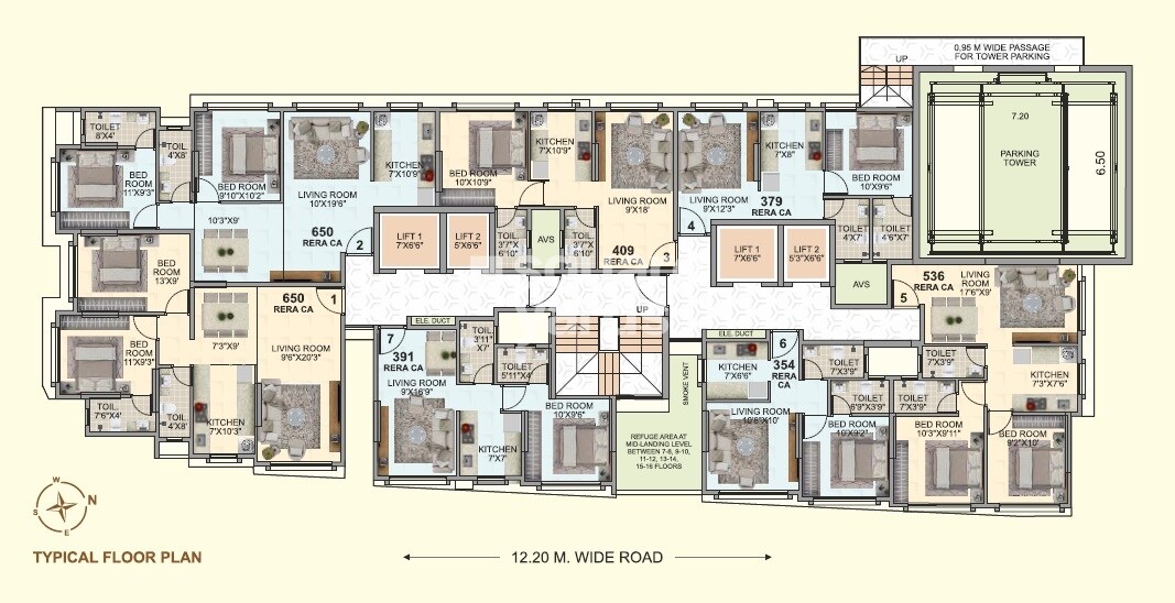 DD Om Makarand Heights Floor Plans