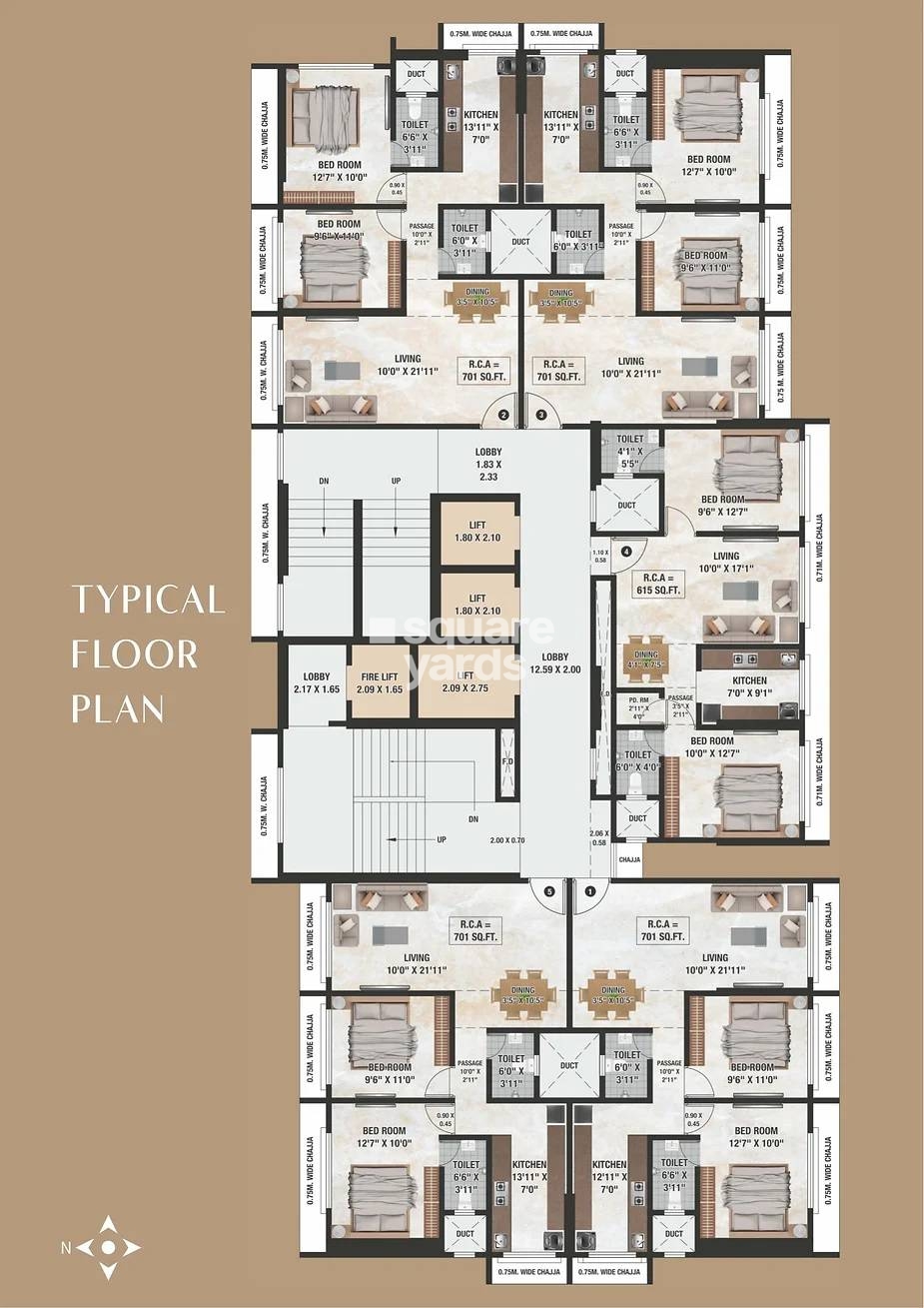 DGS Sheetal Ekta Floor Plans