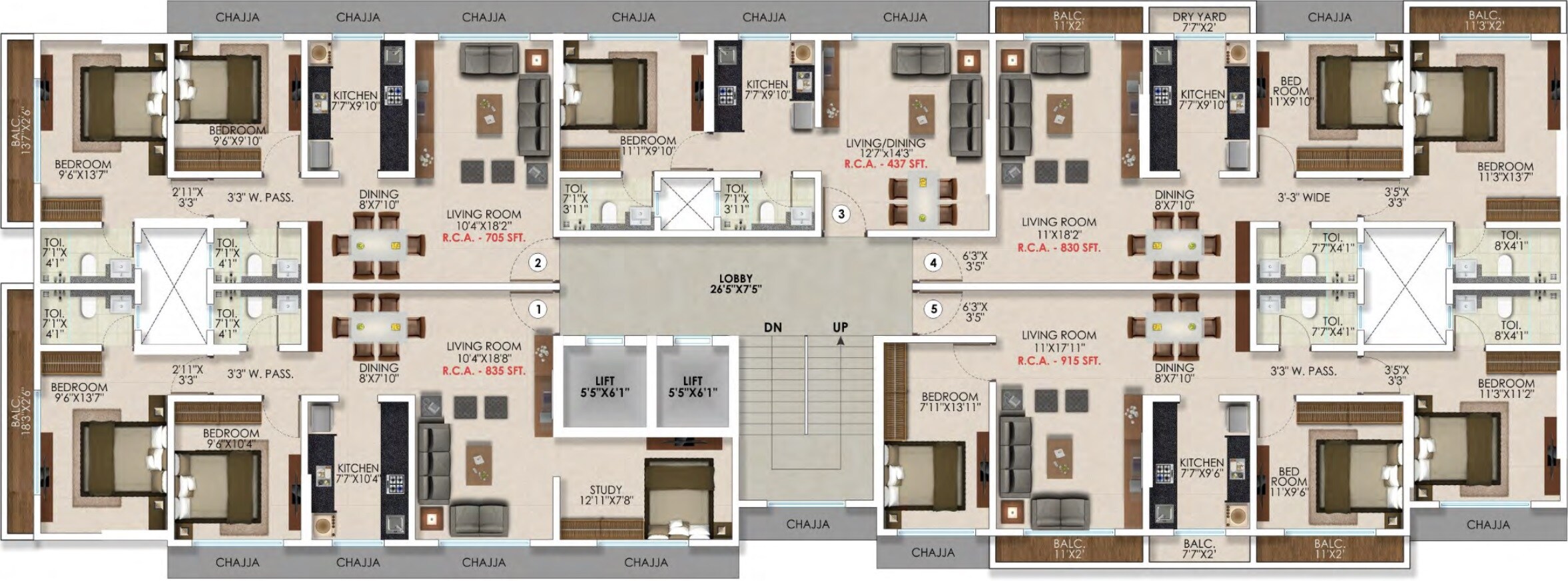 DGS Sheetal Inder Mohini Floor Plans