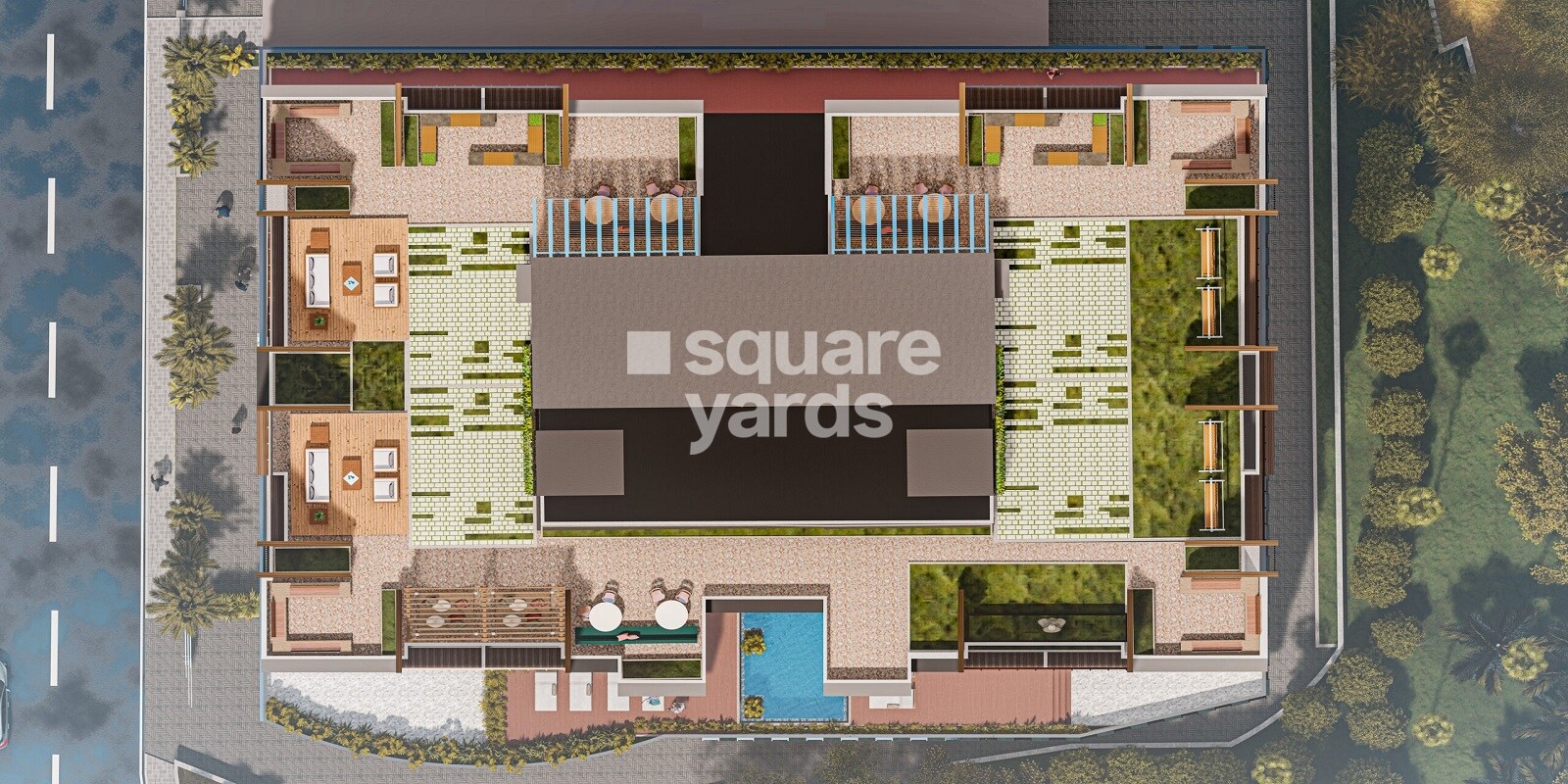 DGS-Sheetal-Kiara_an aerial view of a large building with many windows