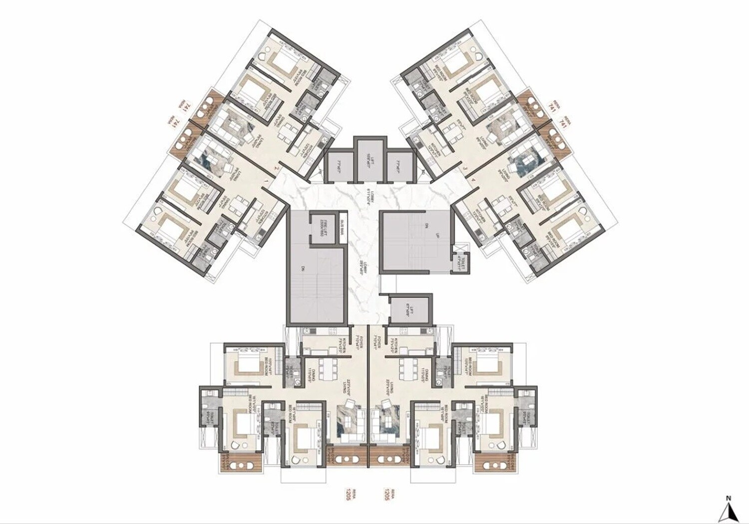 DGS Sheetal Sky Floor Plans
