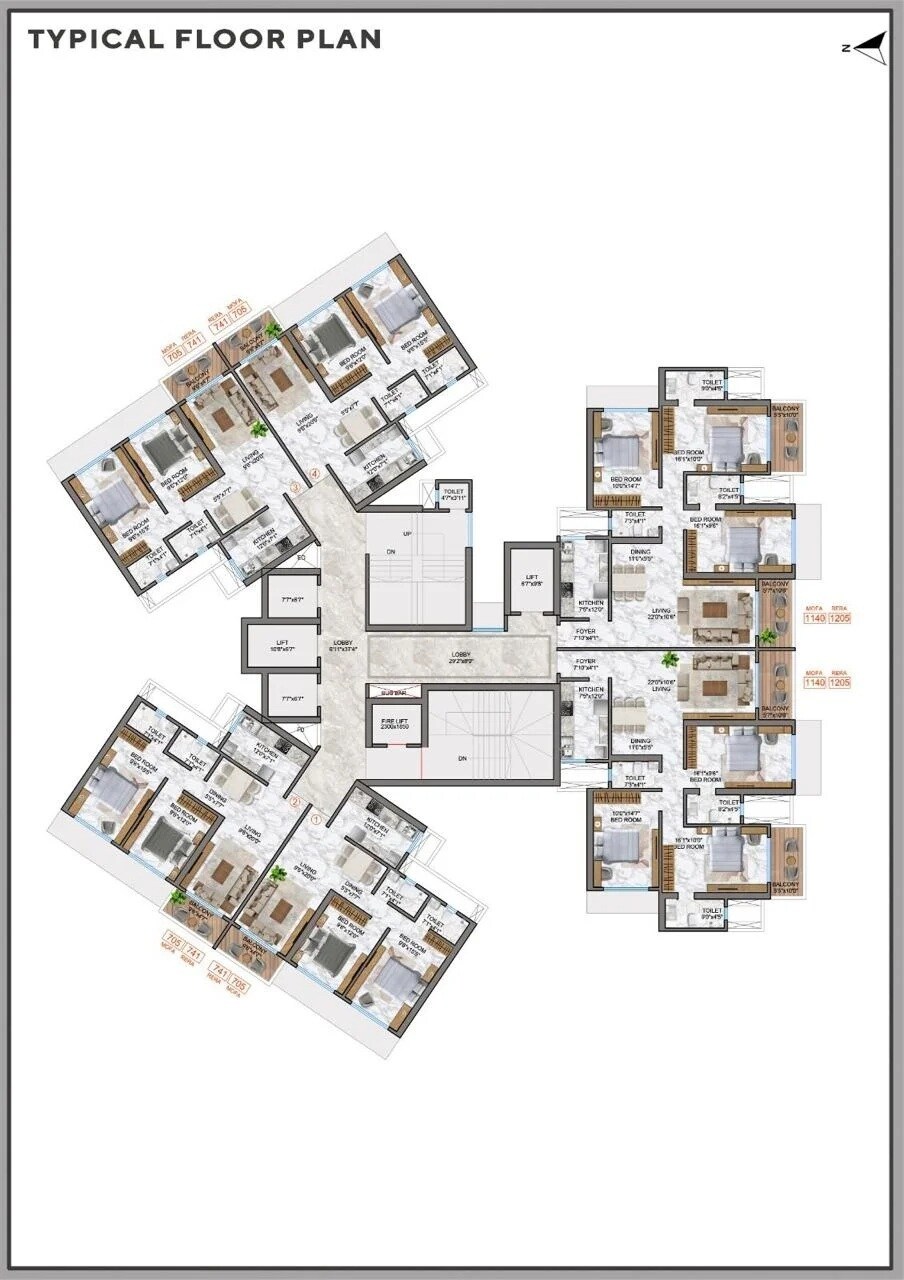 DGS Sheetal Sky Floor Plans