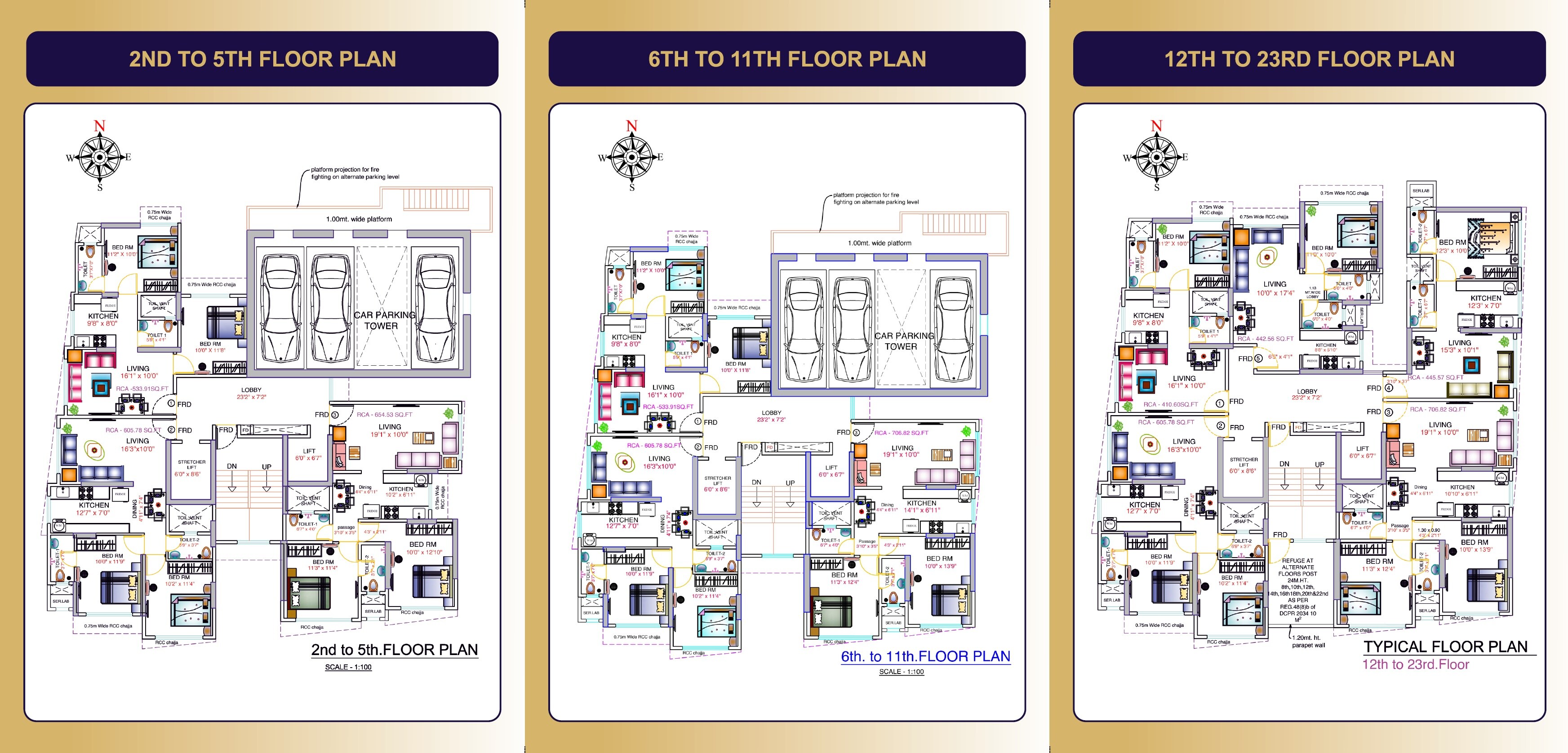 Dhariwal Ashirwad Avenue Floor Plans