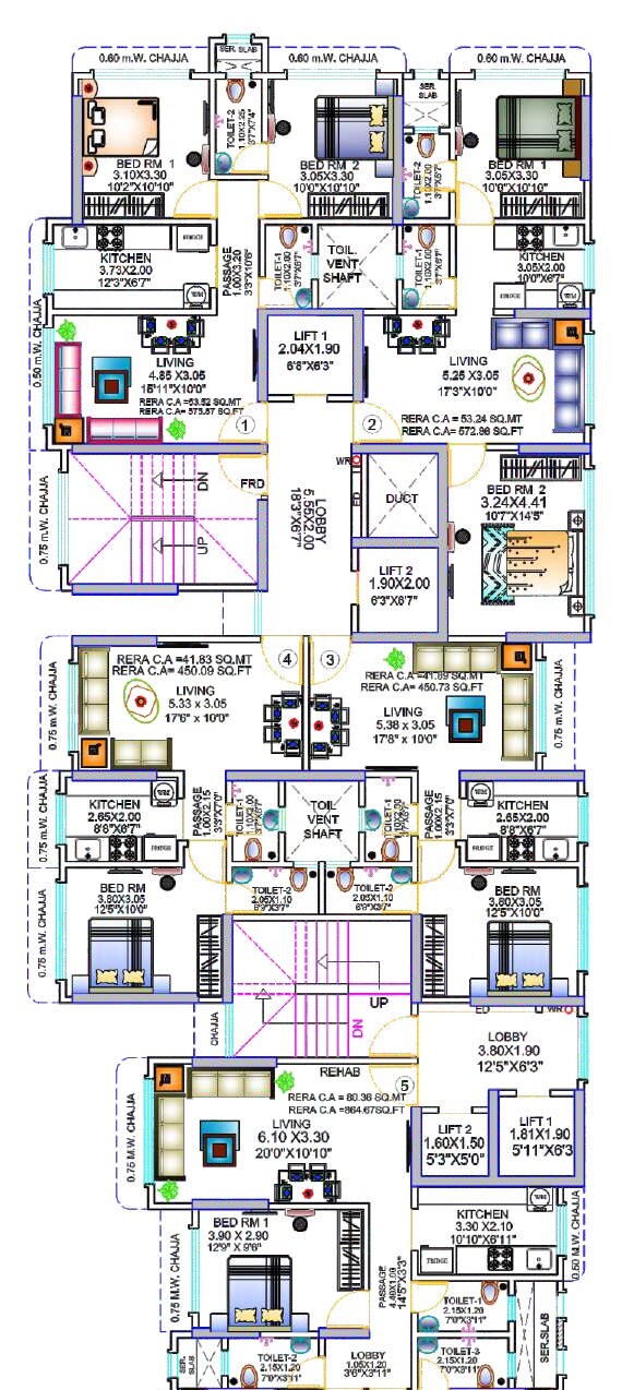 Dhariwal Magathane Press Enclave CHSL Floor Plans
