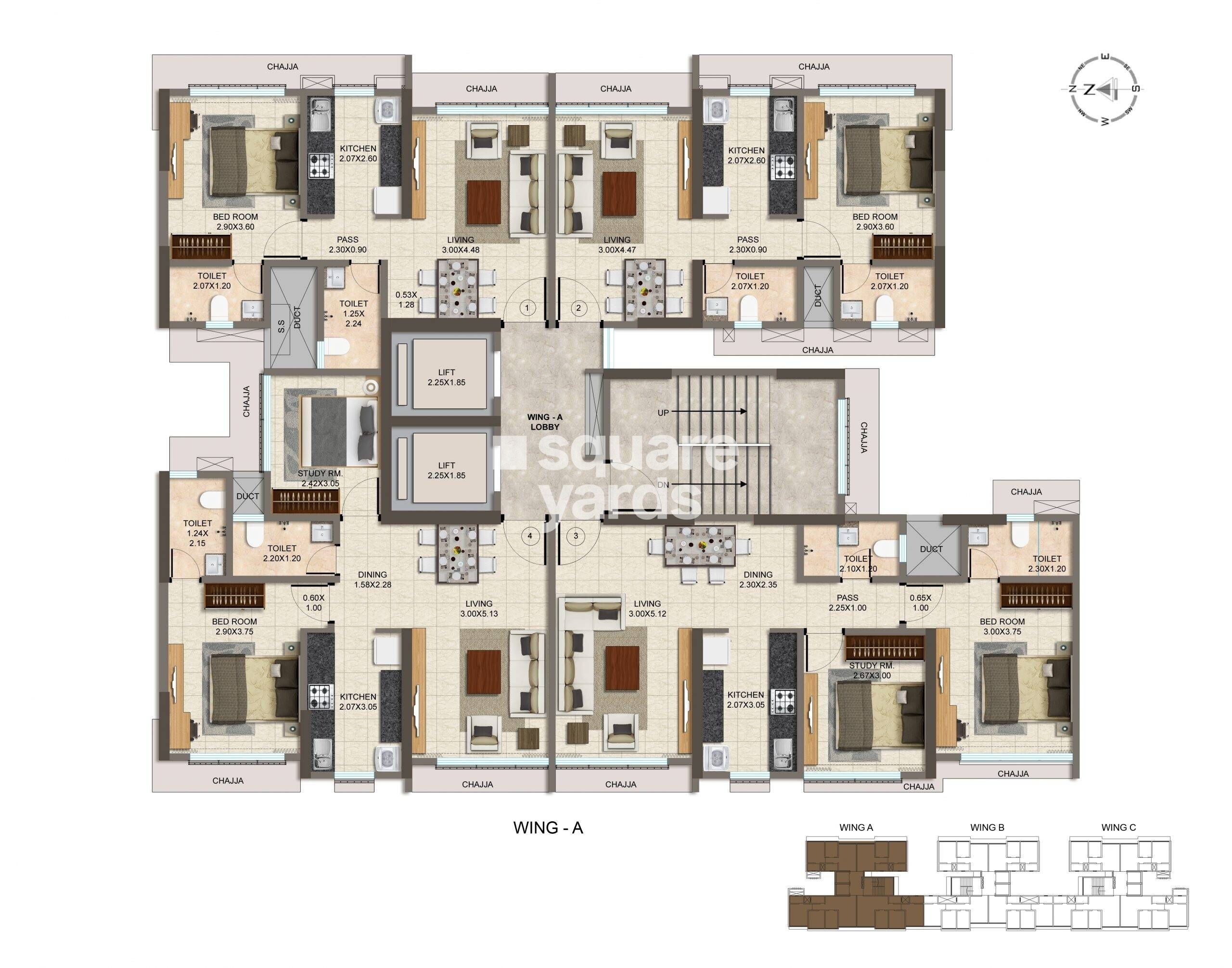 Dharti Presidio Floor Plans 1