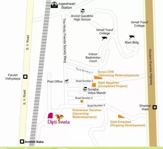 Dipti Sweta CHS Location Image
