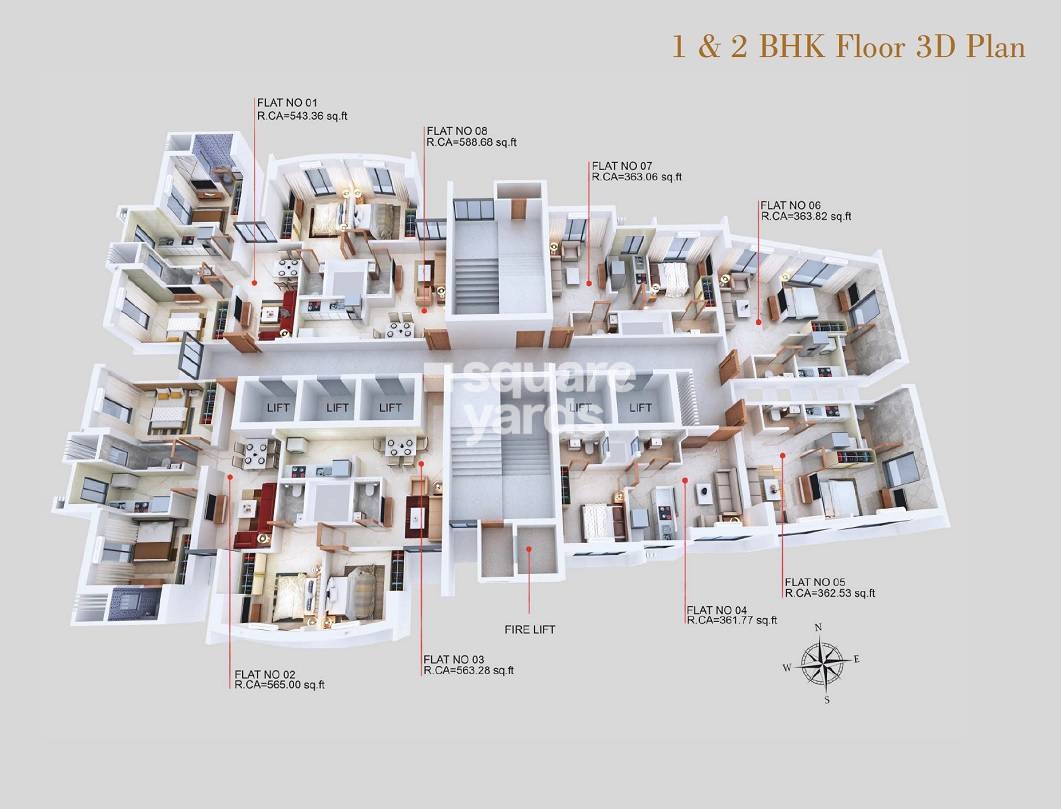 DK Skyview Floor Plans