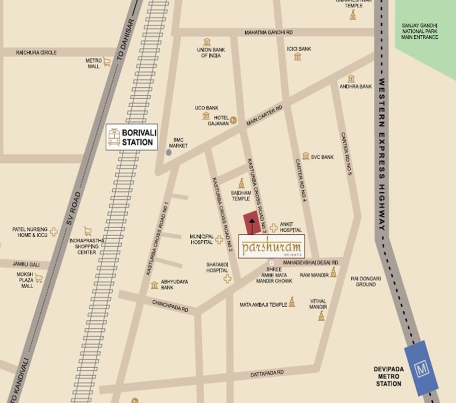 DM Parshuram Heights Location Image