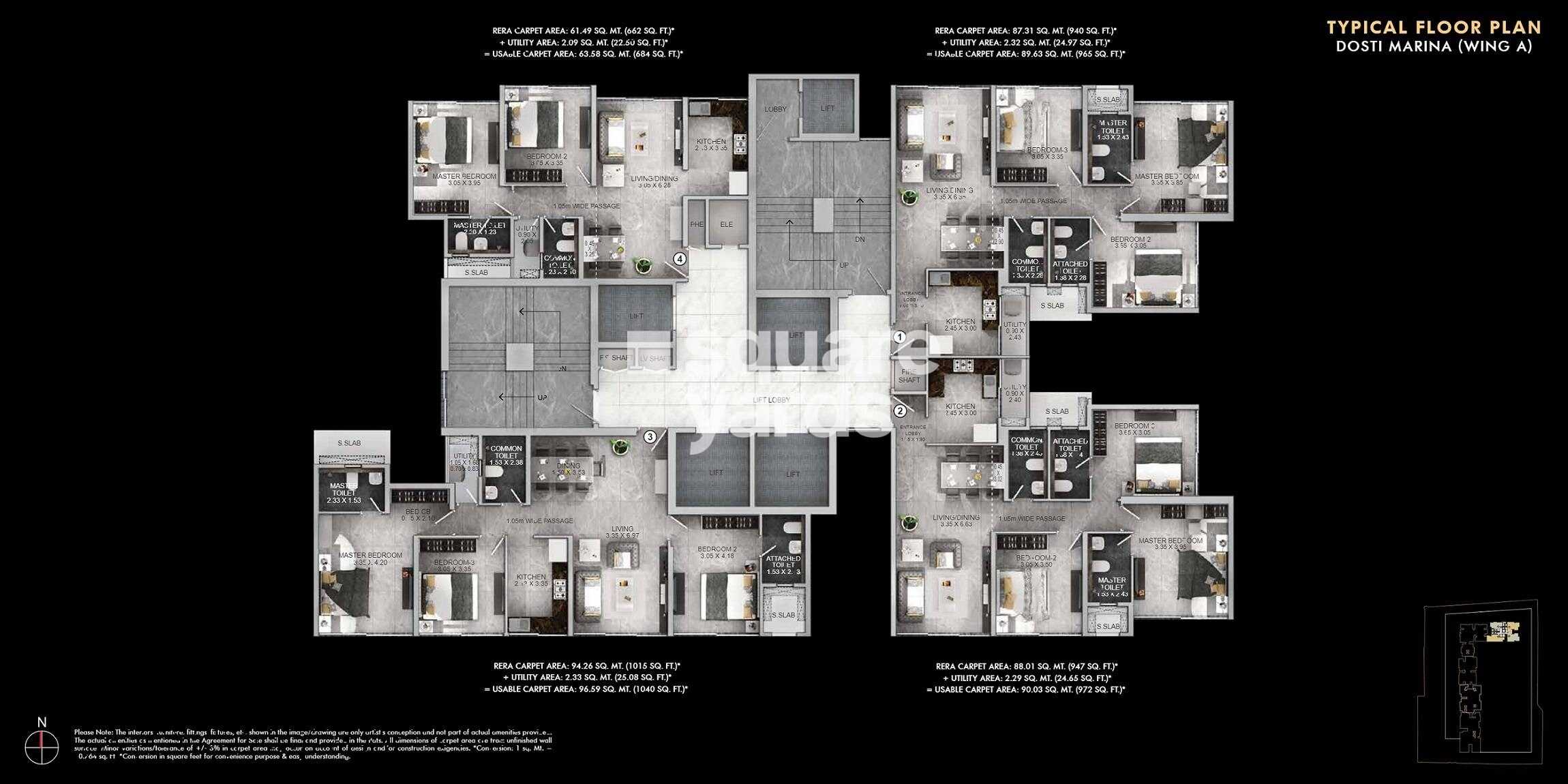 Dosti Eastern Bay Phase 2 Floor Plans