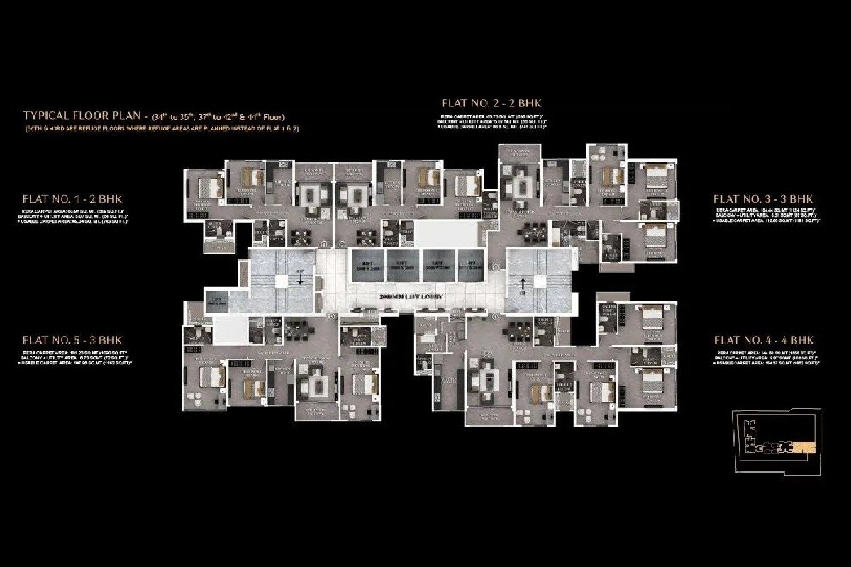 Dosti Eastern Bay Floor Plans 2