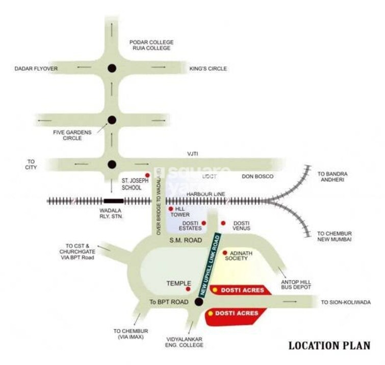 Dosti Group Acres Location Image