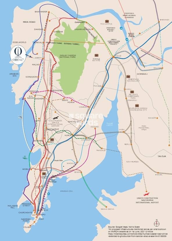 Dosti Oro 67 Location Image