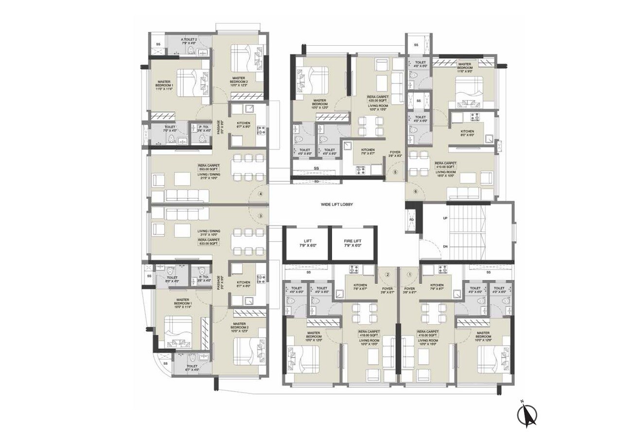 Dotom Vue Floor Plans