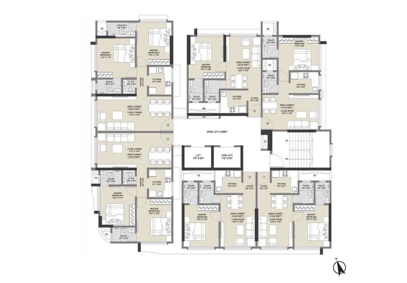 Dotom Vue Floor Plans
