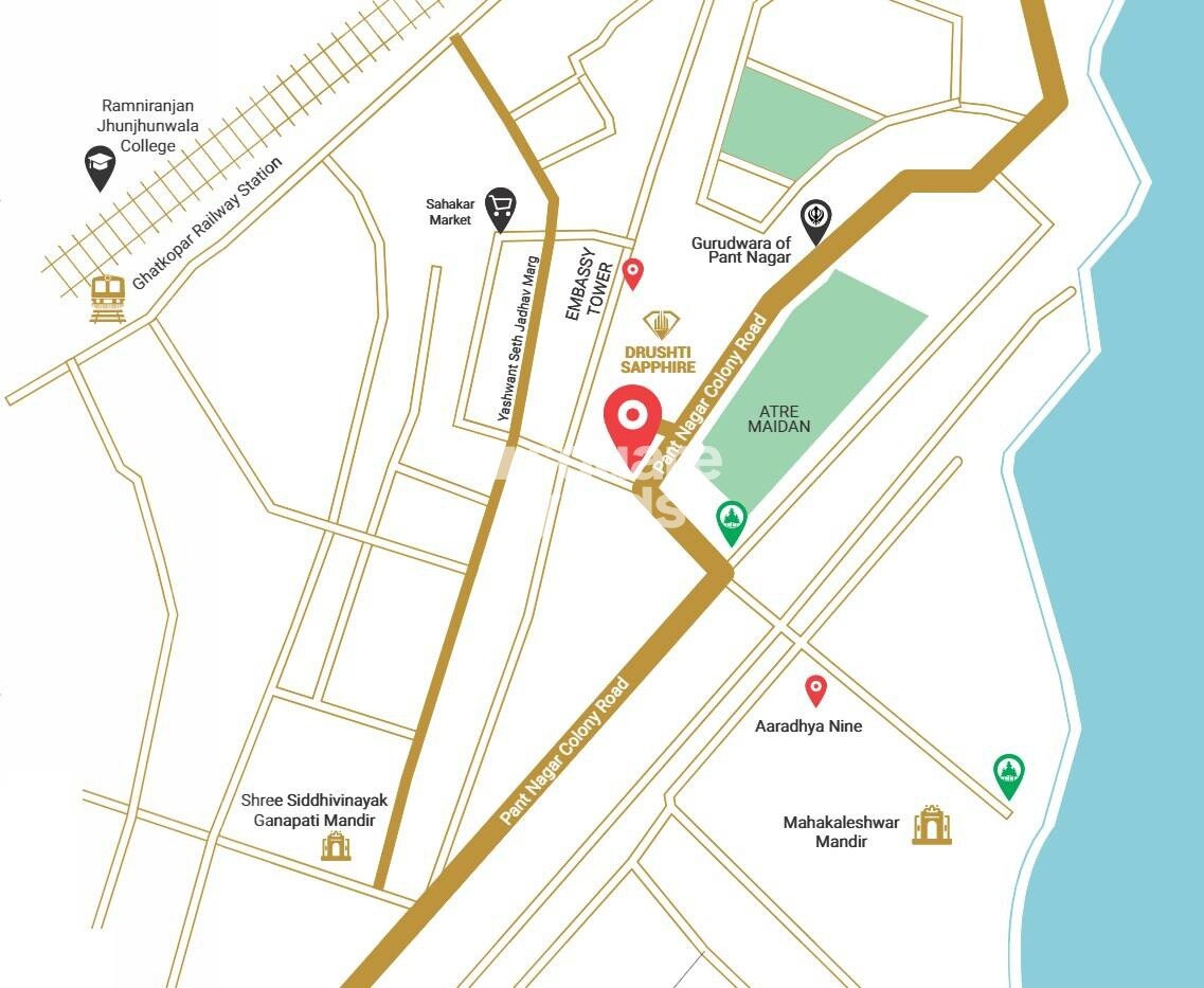 Drushti Sapphire Location Image