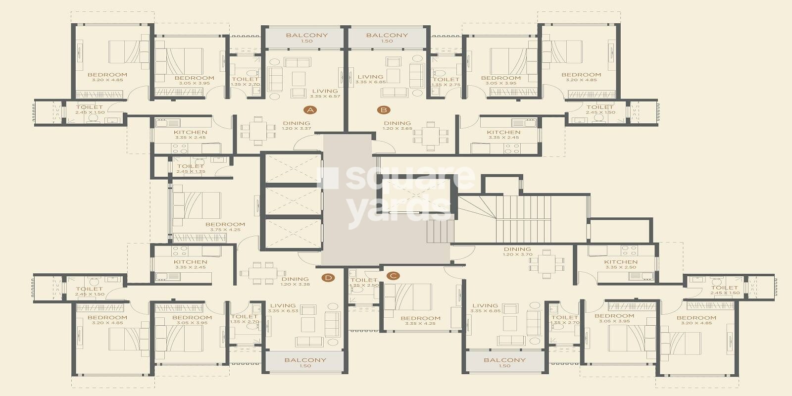 Dudhwala Aqua Gem Tower Floor Plans