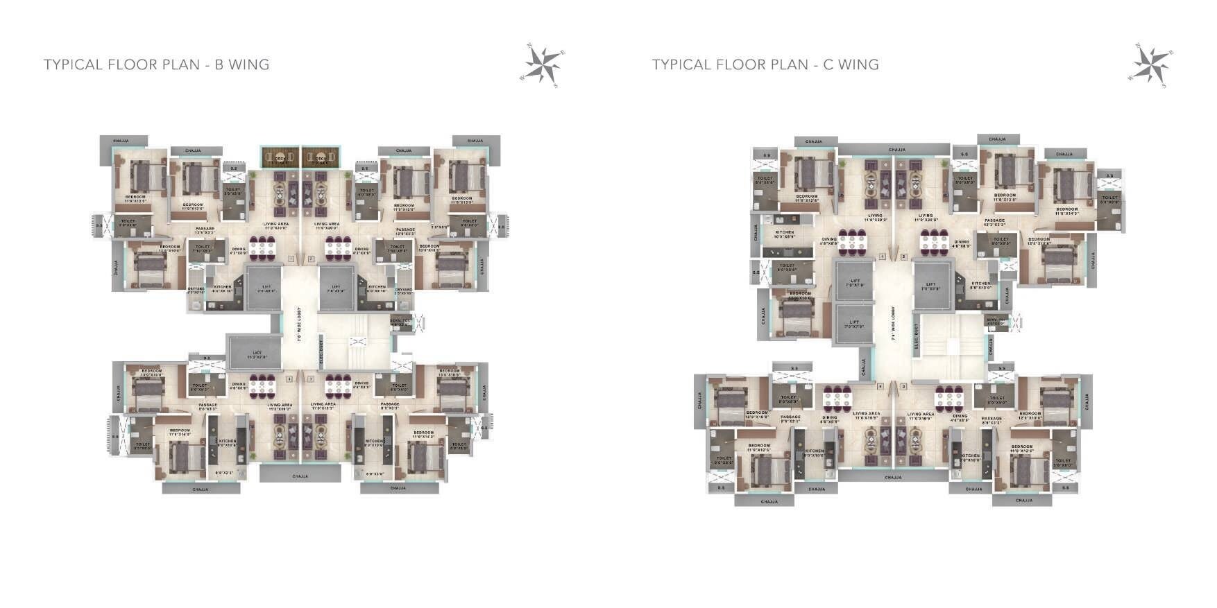 Ekta Lake Riviera Floor Plans 2