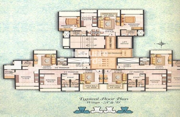 Ekta Meadows Floor Plans