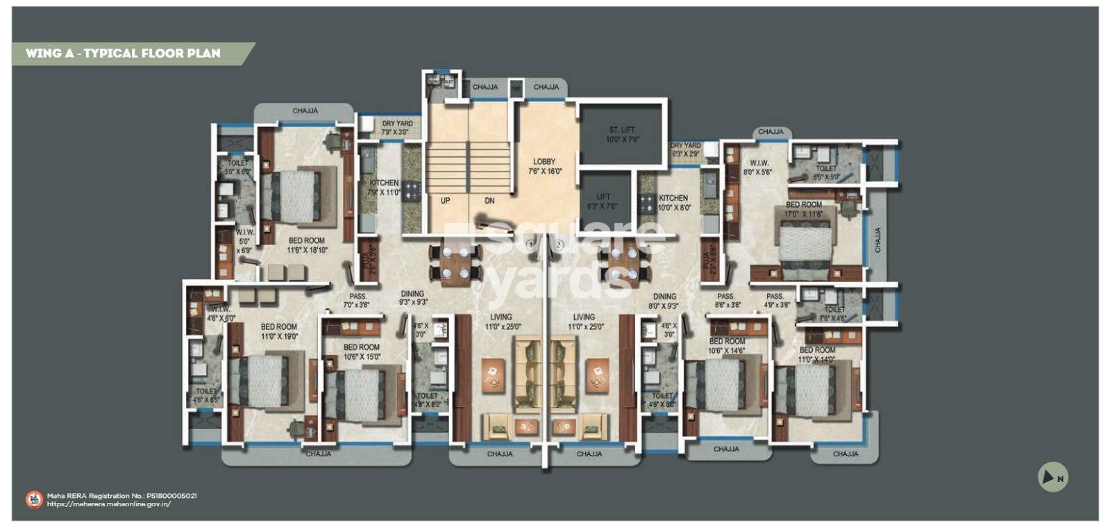 Ekta Trinity Floor Plans