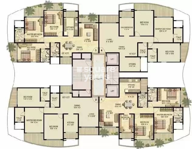 Ekta World Imperial Residency Floor Plans