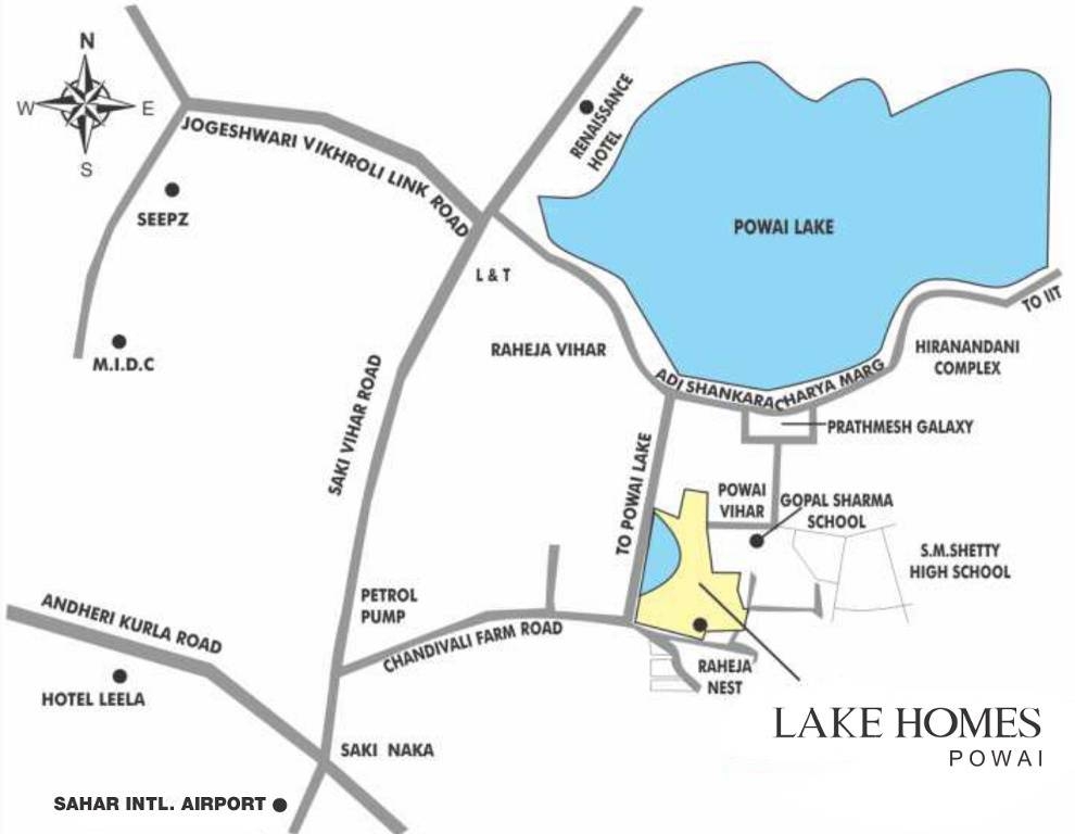 Ekta World Lake Primrose Location Image