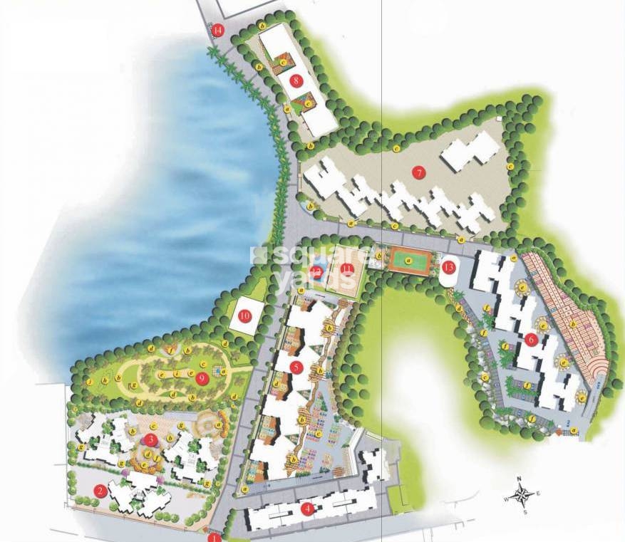 Ekta World Lake Primrose Master Plan Image