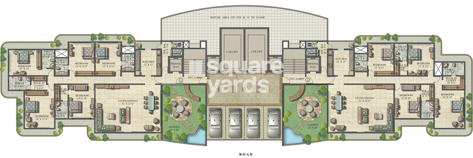 Ekta World Lake Superior Floor Plans