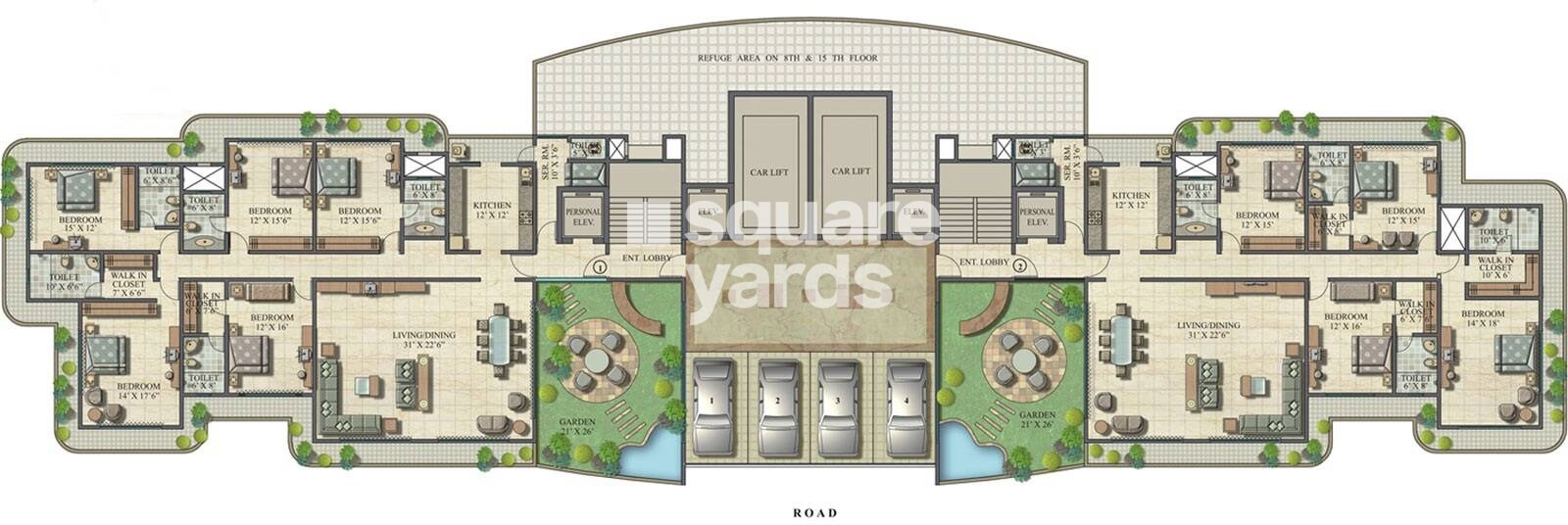 Ekta World Lake Superior Floor Plans