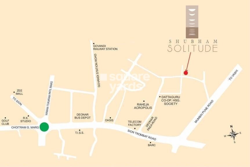 Ekta World Shubham Solitude Location Image