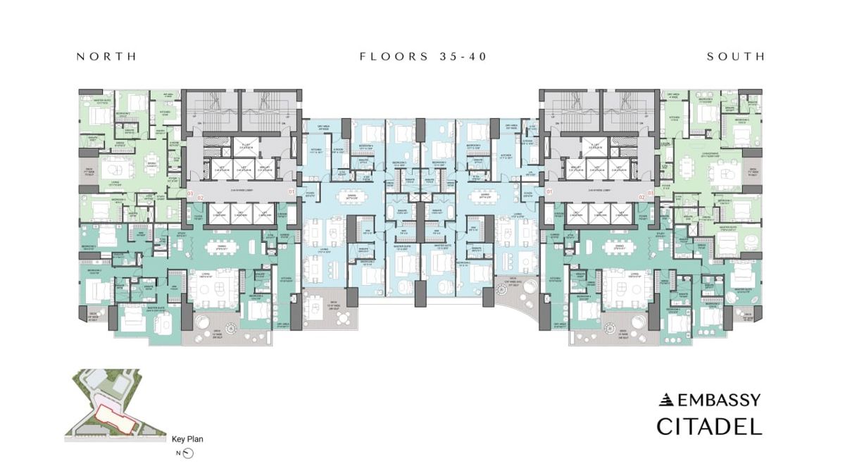 Embassy Citadel Floor Plans 1
