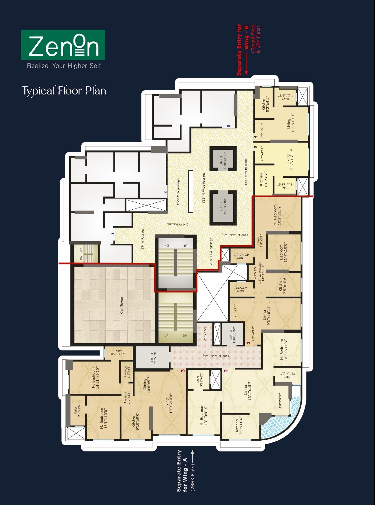 Entity Zenon Floor Plans