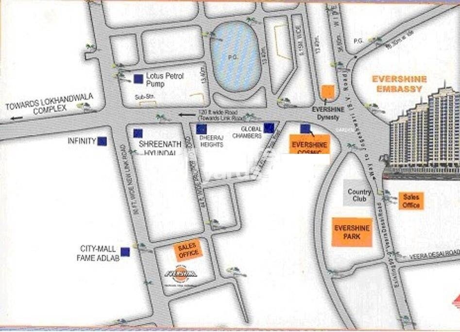 Evershine Embassy Location Image