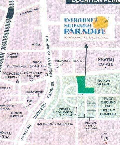 evershine millenium paradise project location image3