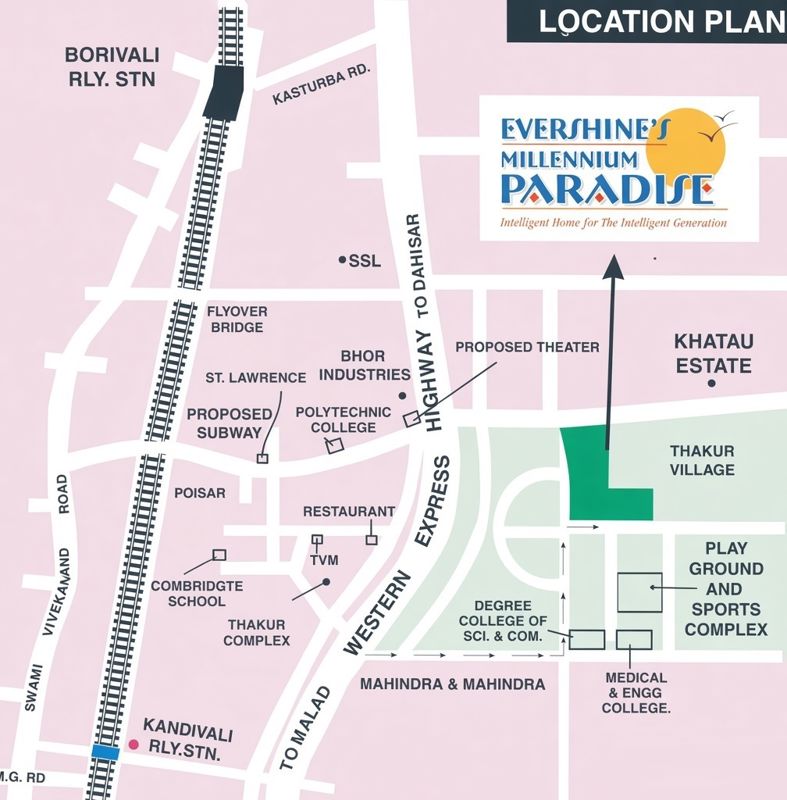 Evershine Millennium Paradise Location Image