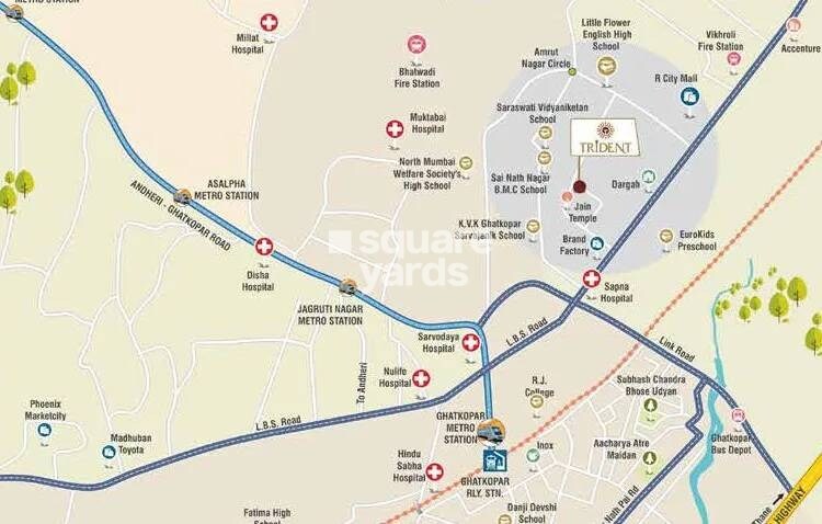 Excel Trident Hitesh Apartments Location Image