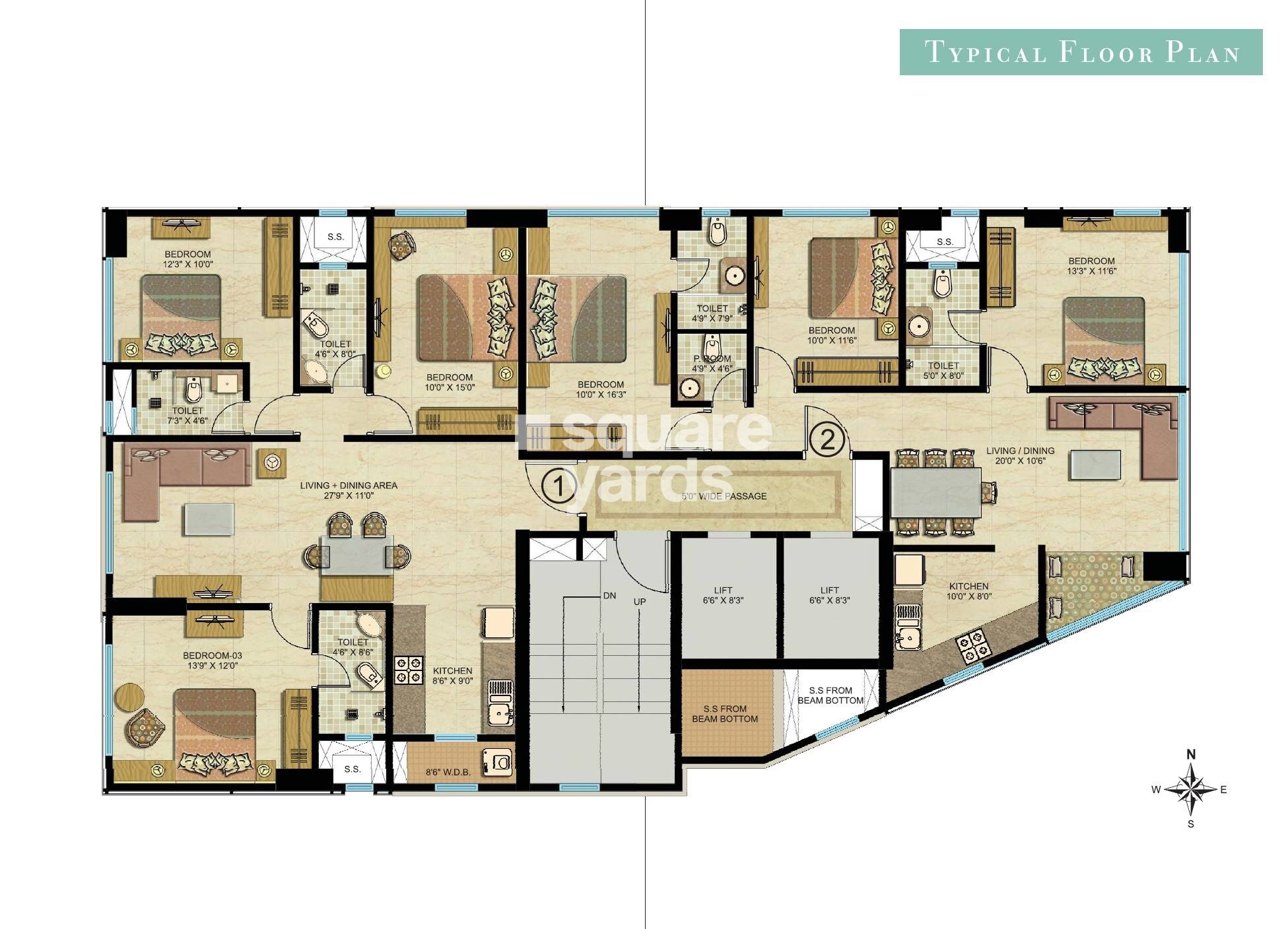 Fair Deal Ocean 360 Floor Plans