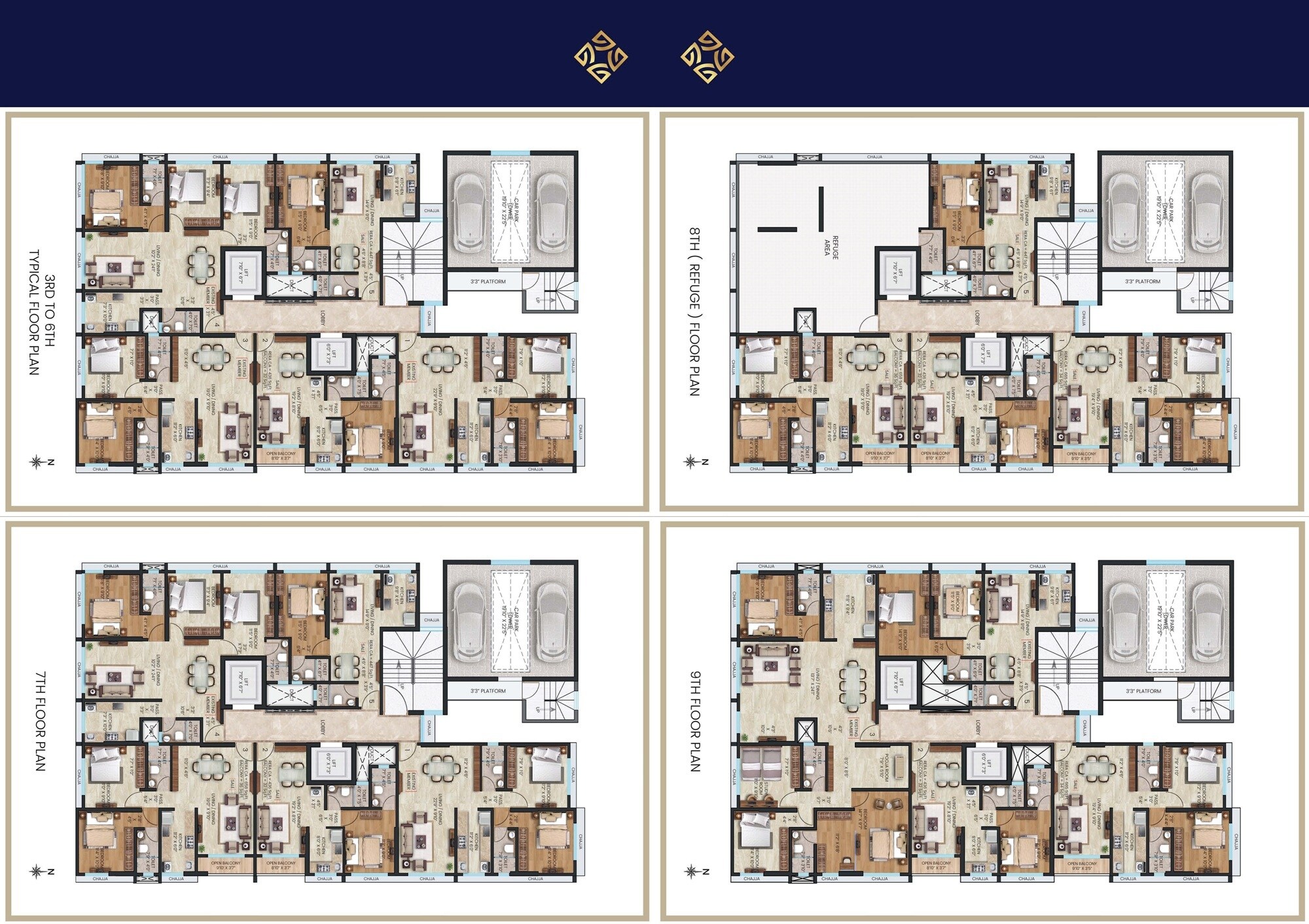 Gagangiri Aadhya Floor Plans 2