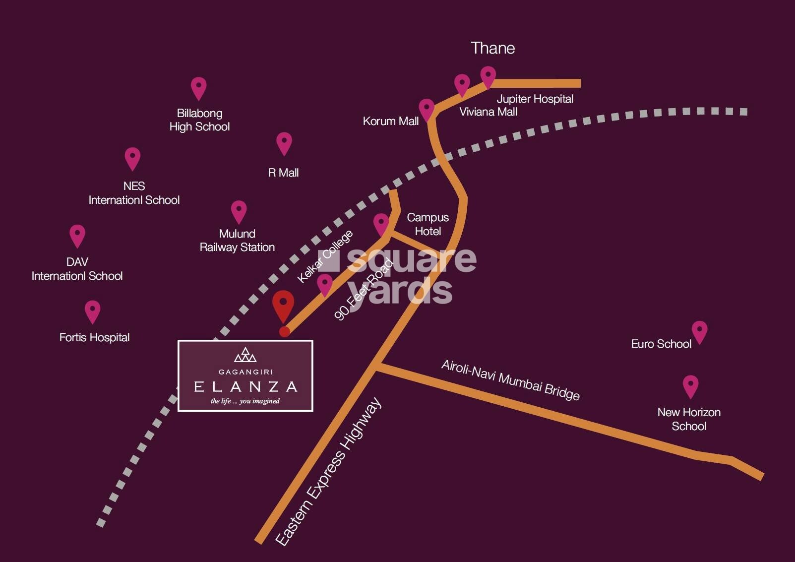 Gagangiri Elanza CHS Location Image