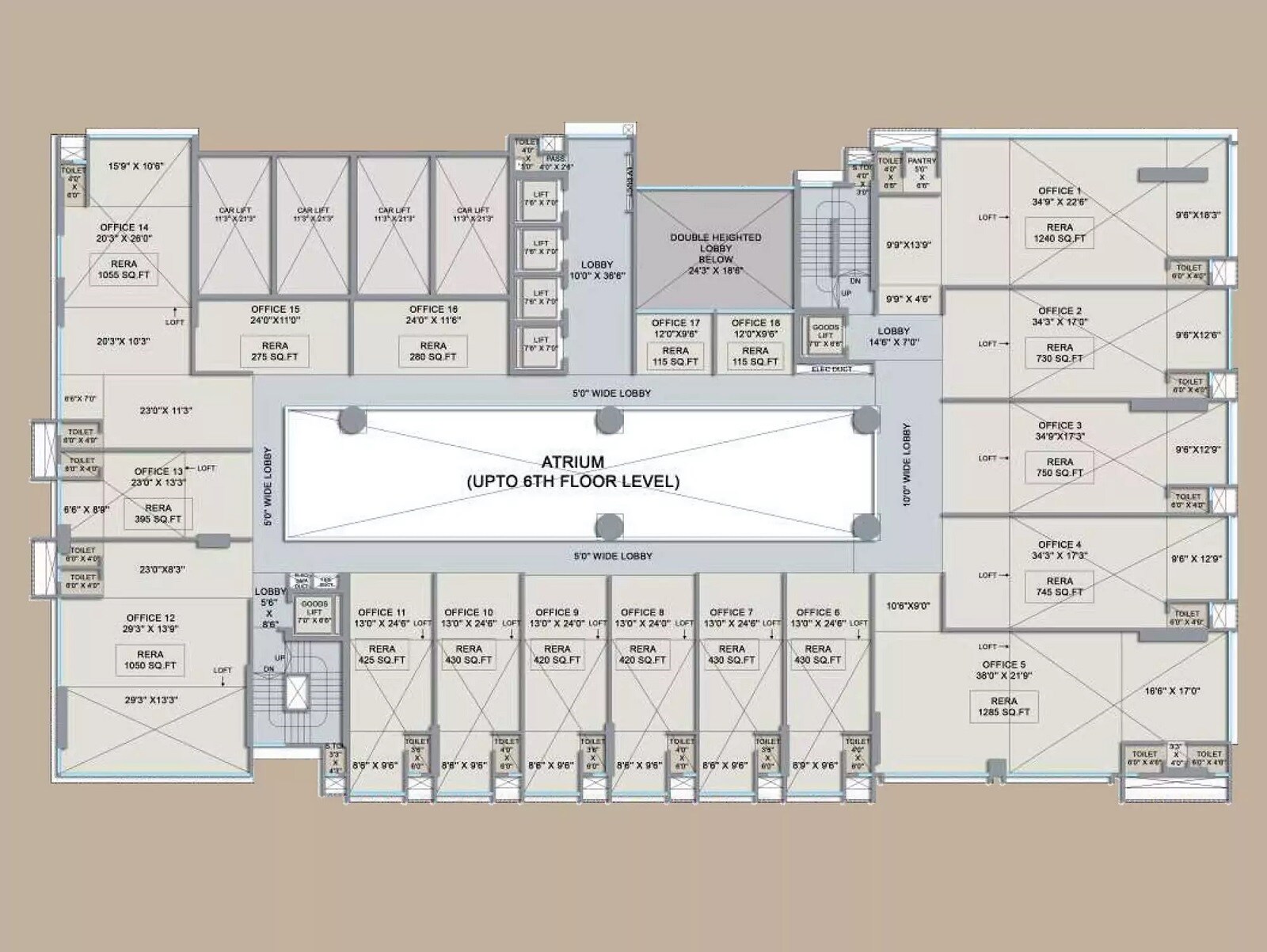 Gami And Jaydeep Ventura Commercial Hub Floor Plans 1