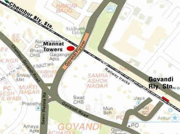 Garodia Mannat Towers Location Image