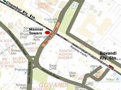 Garodia Mannat Towers Location Image