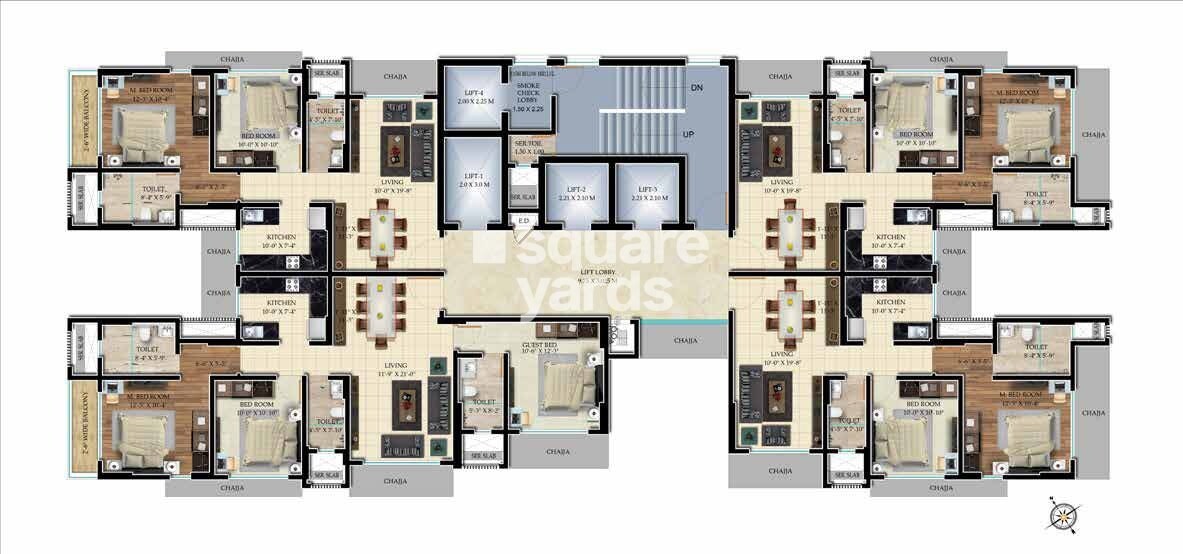 Ghodawat Skystar Floor Plans
