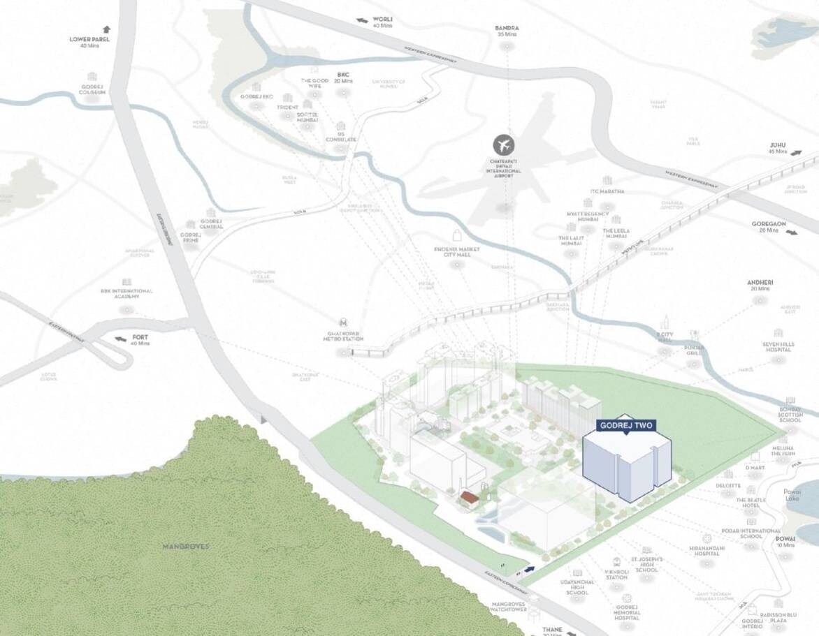 Godrej One Location Image