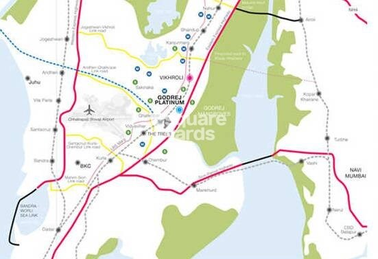 Godrej Platinum Vikhroli East Location Image