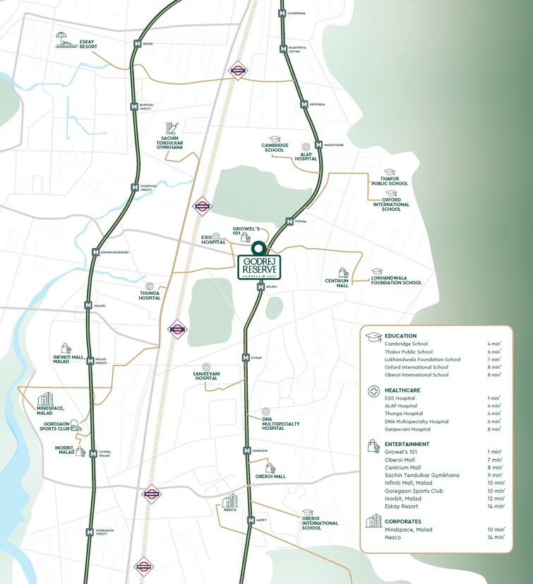 Godrej Reserve Kandivali Location Image